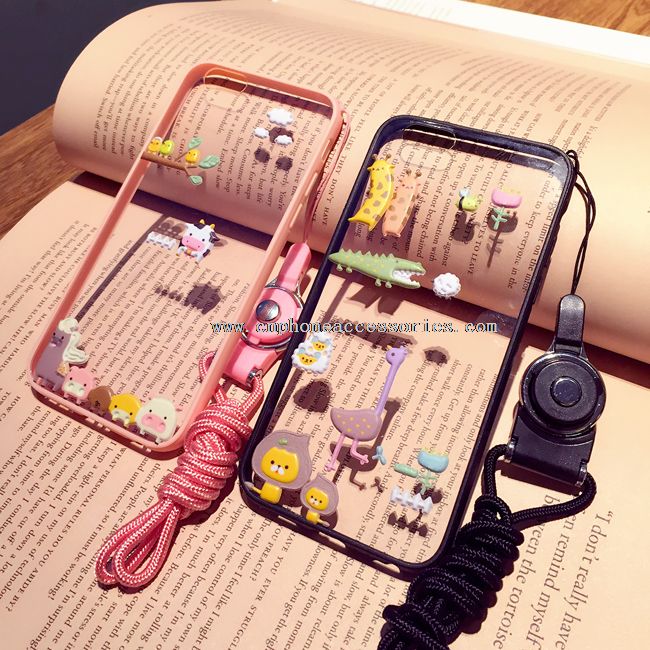 DIY pełne pokrycie telefon sprawę z wiszące liny dla iPhone Plus 7/7