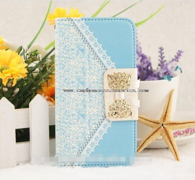 flip PU leather wallet cover for iphone 6