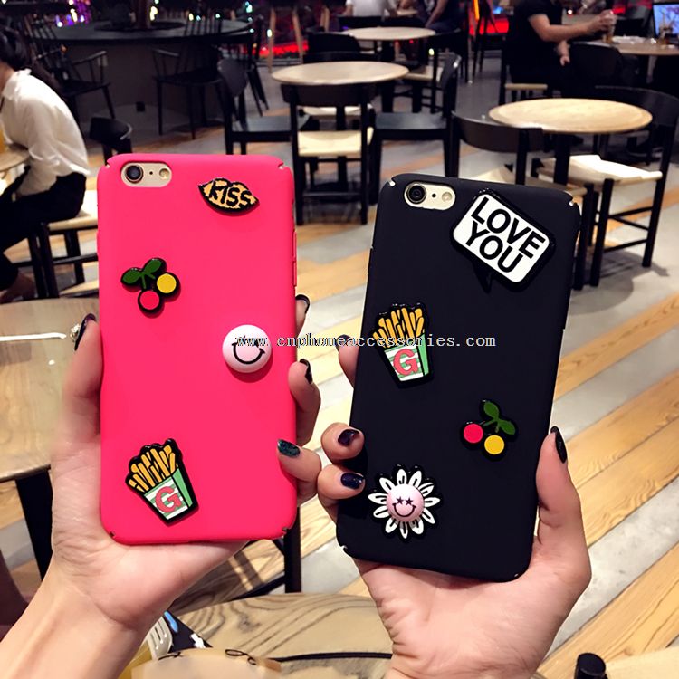 Lovely DIY Smile Full Cover PC Hard Funky Mobile Phone Case for iPhone