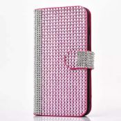 Crystal Diamond with Credit Card Wallet Pockets Magnetic Flip Phone Cover Case for iphone 6/6s images