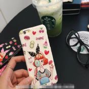 for iPhone7 pc Hard Case 3D Cute Candy Girl PU Leather Case images