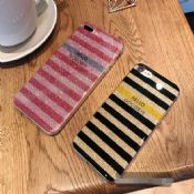 Glitter Powder Stripe Case Full Cover TPU Soft Phone Case for iPhone 7/7 Plus images