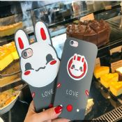 Silicone Rabbit Cartoon Phone Case for iPhone 7/7 Plus images