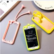 Caixa do silicone telefone Stand para iPhone 7 images