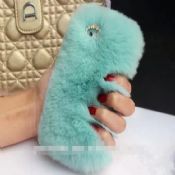 Soft Fashion Rabbit Fur Cellphone Cover Elegant for iPhone 6/6S images