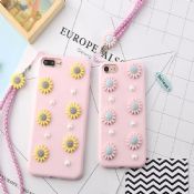 Napraforgó Pearl Candy puha TPU vissza fedezi telefon eset részére iPhone 7 esetben images