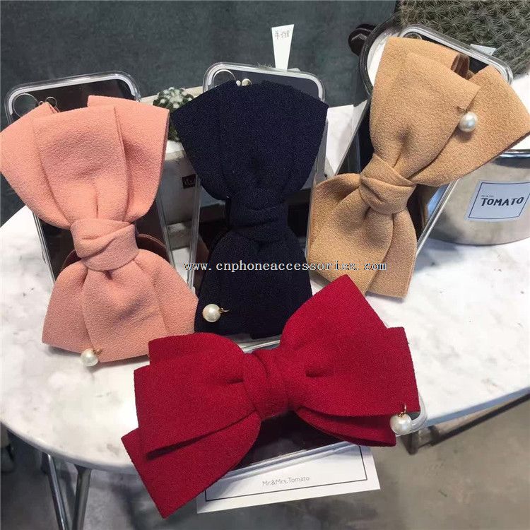 Pearl Bowknot Mirror Full Cover TPU Phone Case for iPhone 7/7 Plus