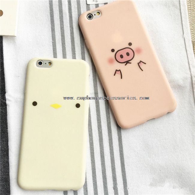 Soft TPU drăguţ porc caz de protecţie pentru iPhone 7/7 Plus