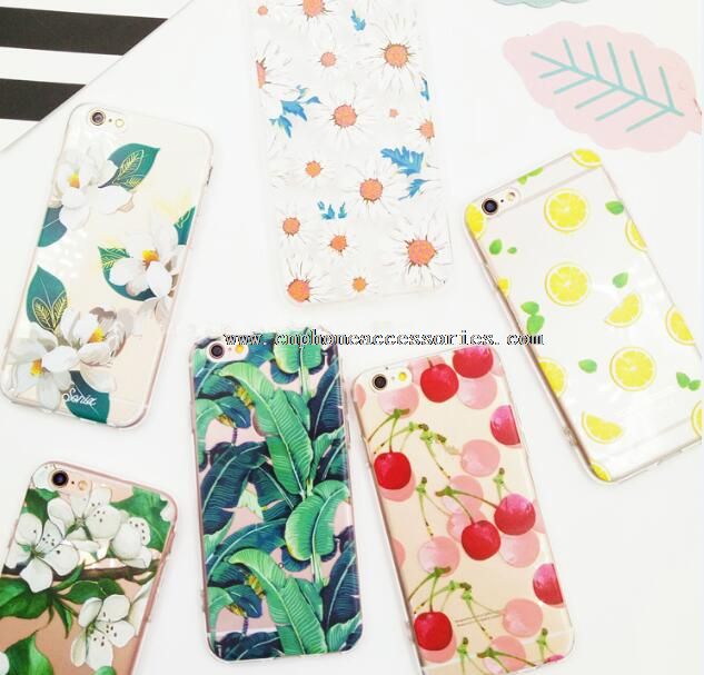 Cas de téléphone Flower TPU pour iPhone 7