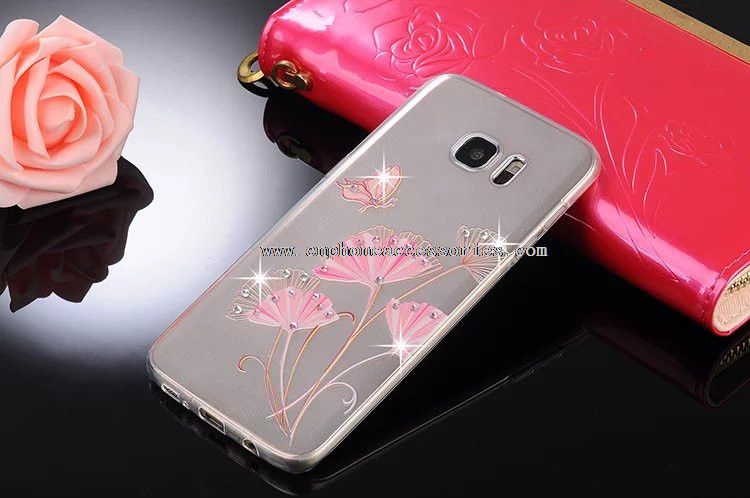 Bling Crystal Diamond TPU mobiltelefon coveret