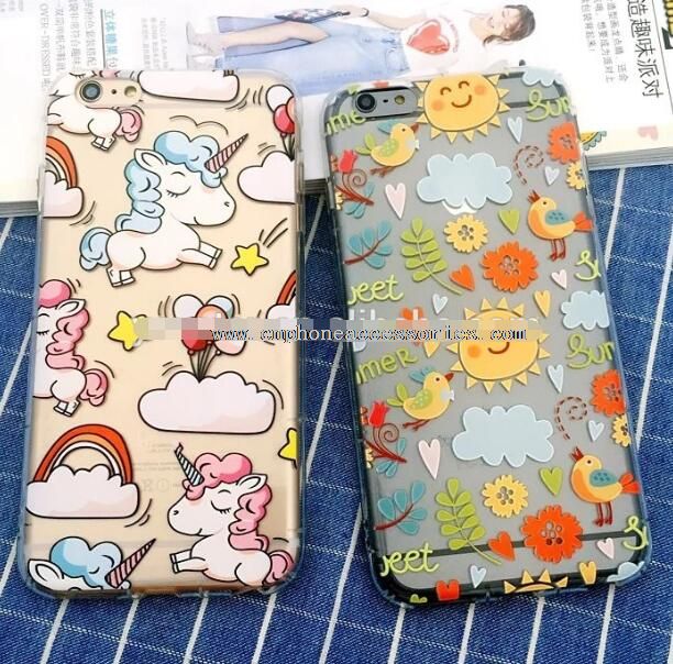 Para el iPhone 6 funda de móvil de dibujos animados