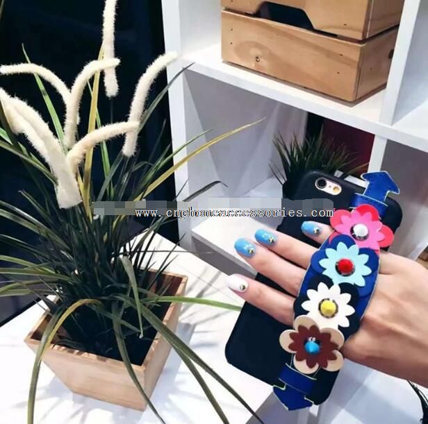 Für iPhone-bunte Blumen-Armband-Tasche