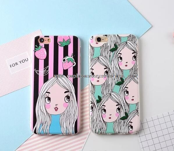 Jeune fille TPU pour iPhone 6 / 6 plus Phone Case