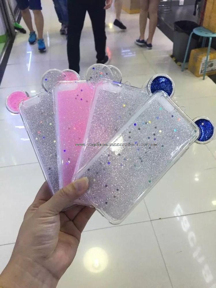 Sedikit telinga TPU Soft Phone Case untuk iPhone 6