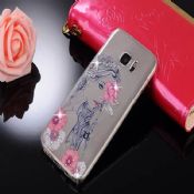 Housse Etui bling cristal diamant TPU téléphone portable pour Samsung cas images