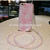 Flower Studded Bling Diamond Case Back Cover For iPhone 6 images