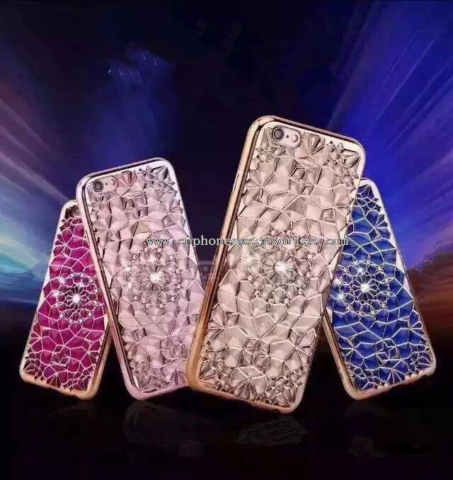 Etuis cuir luxe Diamond Flower pour iPhone 6 s/6 plus