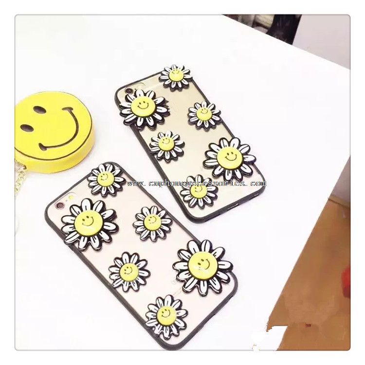 Smile Face Pattern Full Wrapped Drop Resistance Phone Case