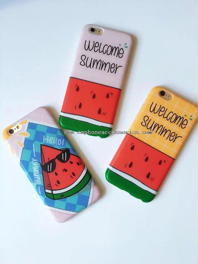 Summer Silicone Soft Full Cover IMD Phone Case for iPhone 6