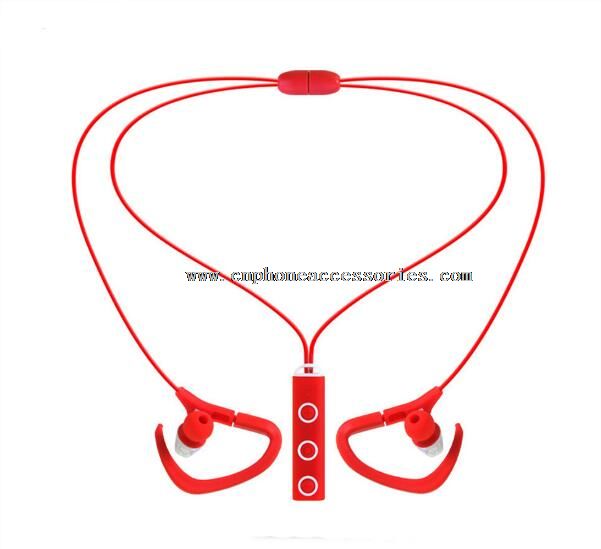 Bluetooth ear hook wireless bt earphone necklace for sport