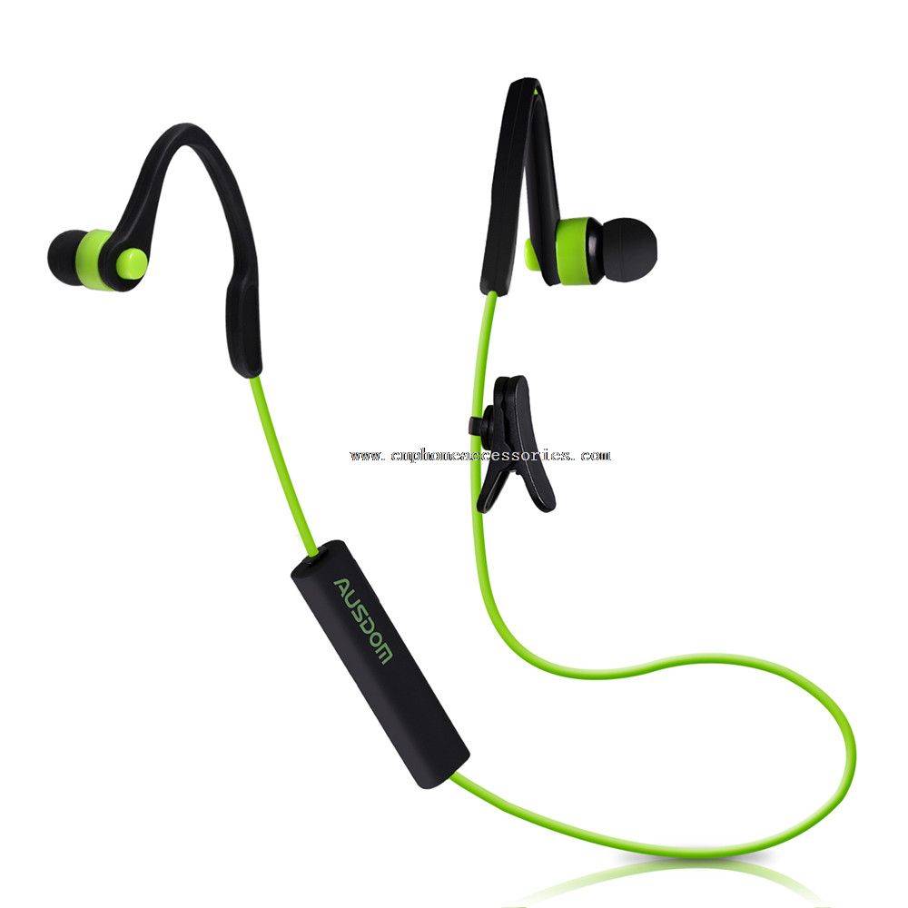 Bluetooth olahraga nirkabel earphone dibangun-di mikrofon