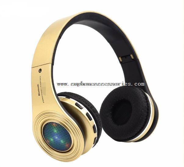kabelové nebo bezdrátové sluchátka stereo Bluetooth s ocásky
