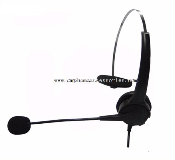 auricular de diadema llamada por cable un oído center