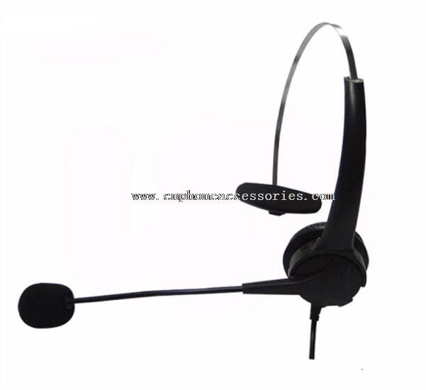 pandebånd one-øre ledning call center headset