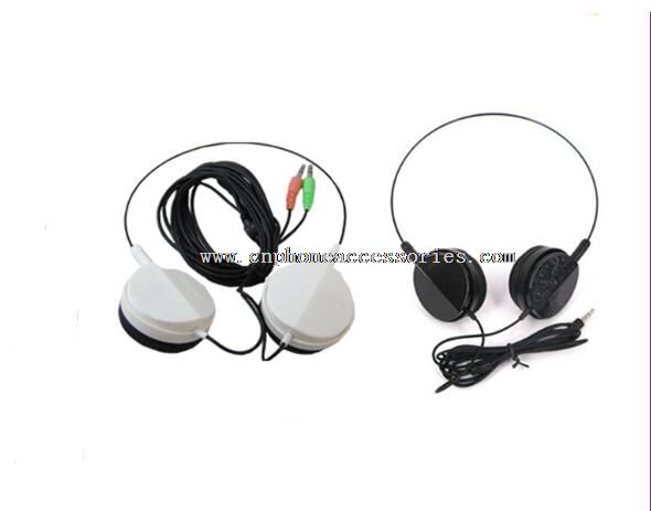 headset with small over ear design and metal wire