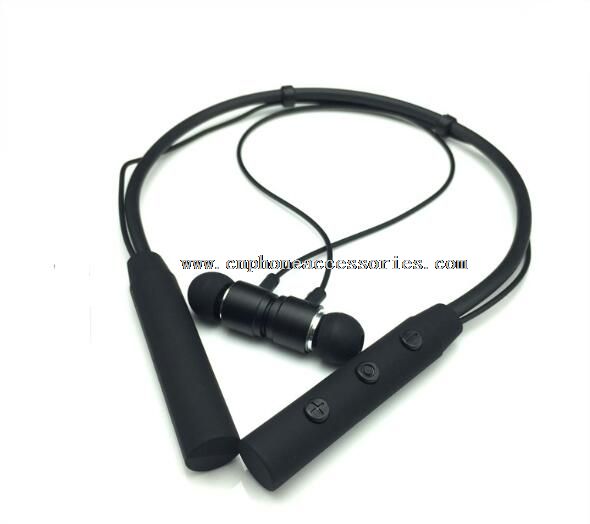 neckband 80mAh battery bluetooth earphone with magent
