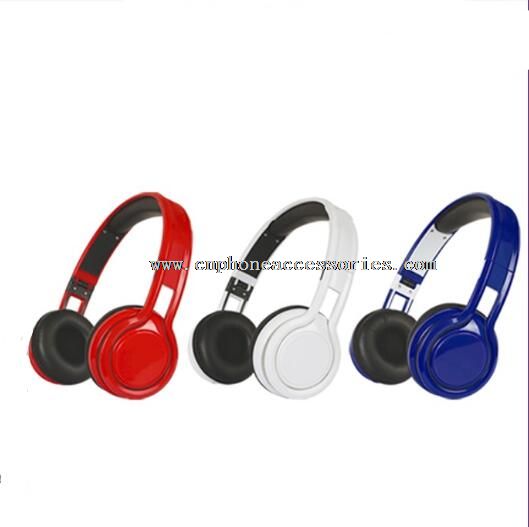 Noise Cancelling Function headband headphone with mic and flat wire