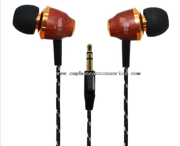 3,5 mm In-ear sluchátka nylonové kabelové Super Bass Stereo sluchátka s mikrofonem