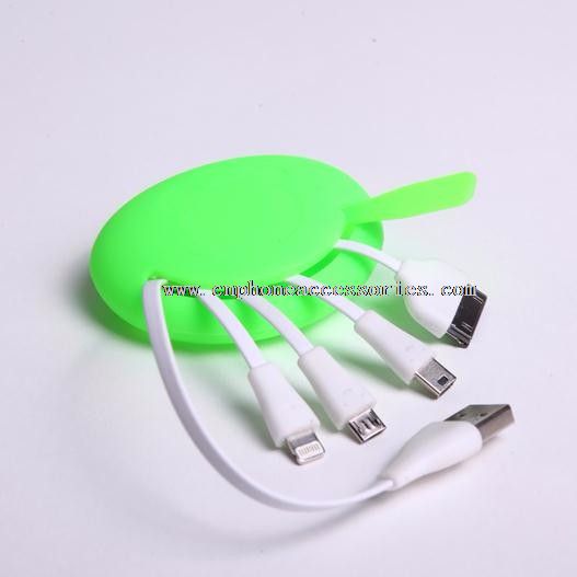 3 in 1 multi use mobile phone data sync charging usb cable
