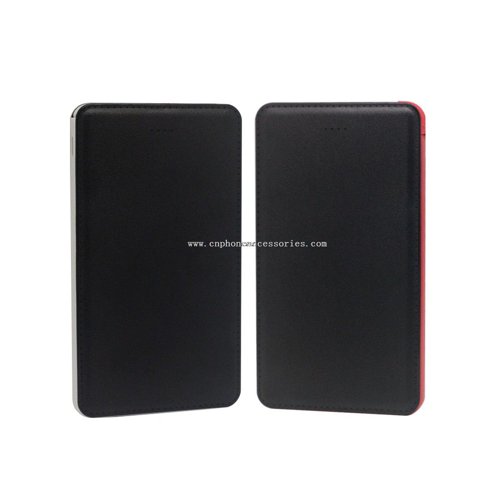 5000mAh leather alloy trave sport portable bank power