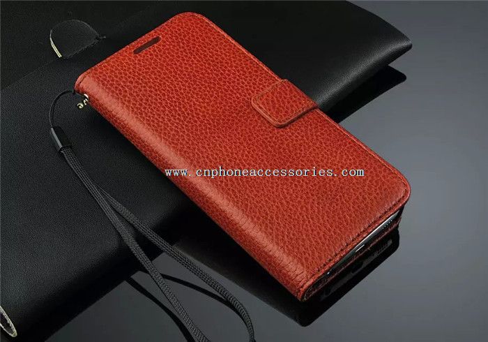 Kasus kulit asli dompet foto bingkai penutup untuk Huawei