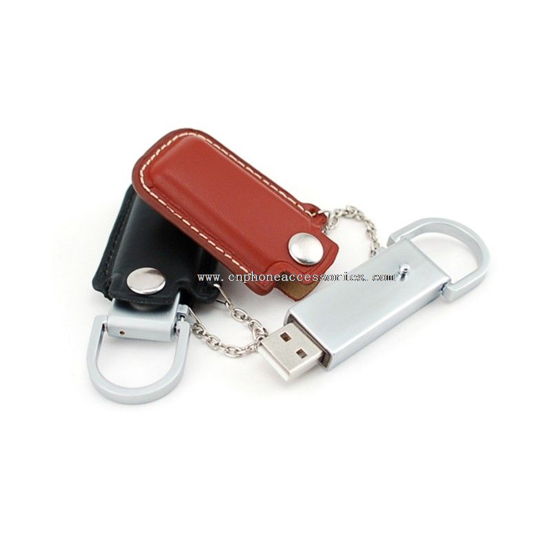 cuero del usb flash drive