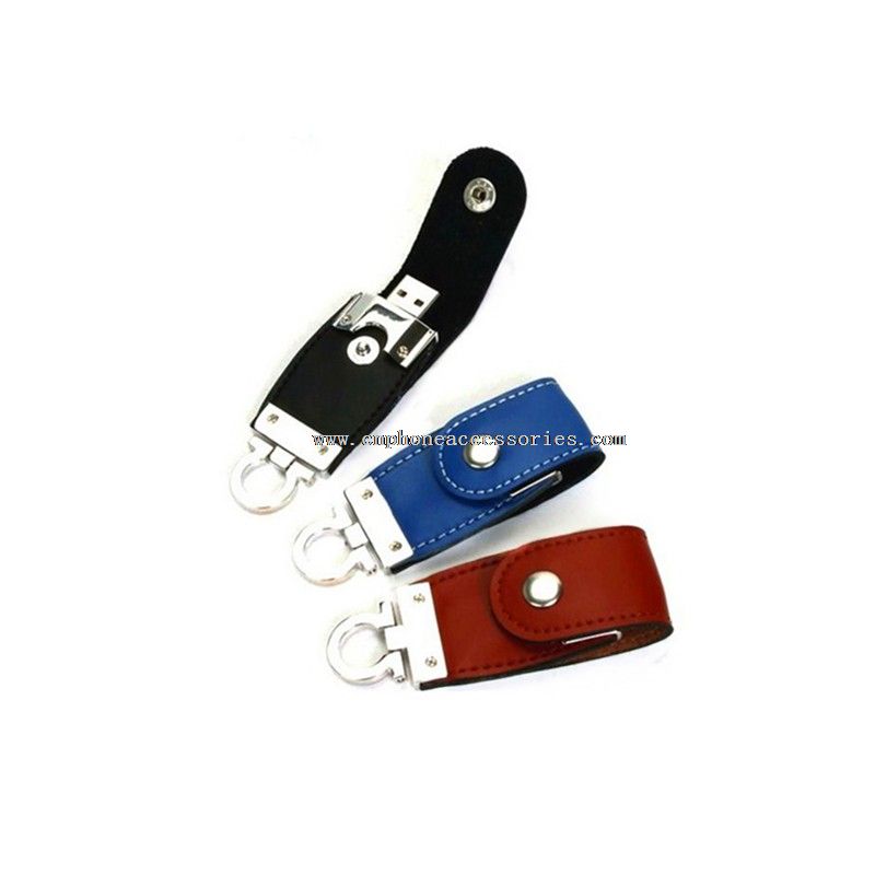 couro usb flash memory stick com plena capacidade