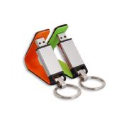 Метал та шкіра USB флеш-пам