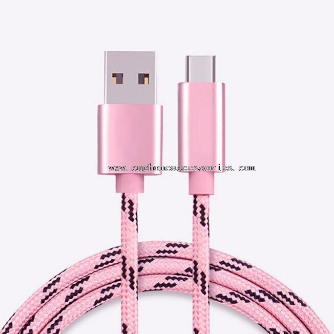 nylon punottu tyyppi c kaapeli usb 3.1