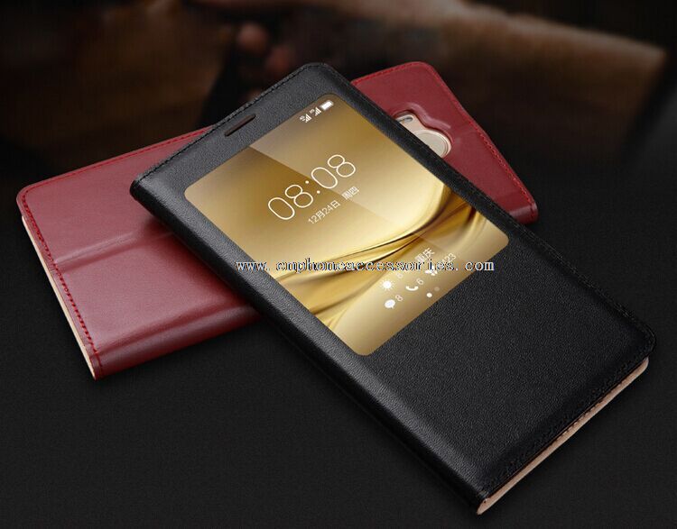 Etui cuir fenêtre Flip couverture pour Huawei Mate 8