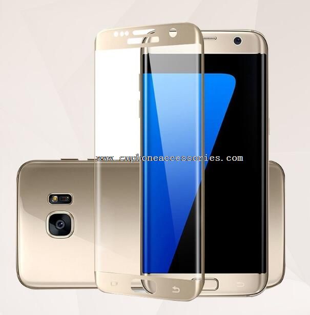 0,33 mm 3D kaareva Samsung Galaxy S7 reuna karkaistu lasi näytön suojus