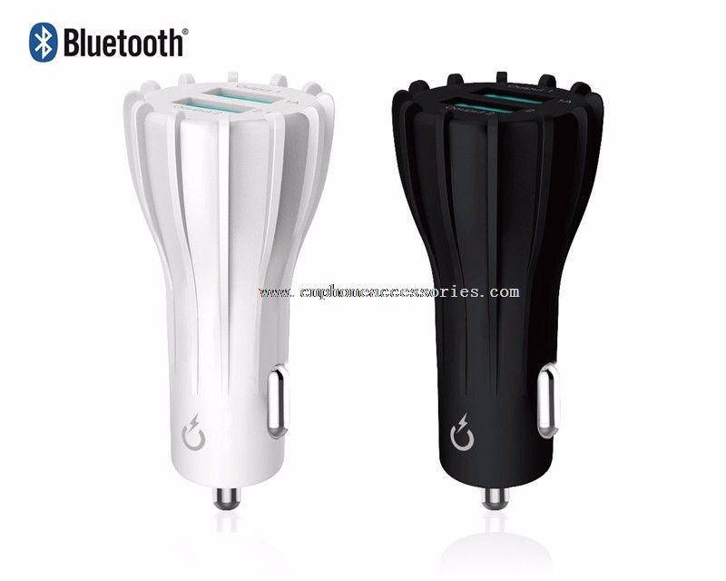 FM transmitter bluetooth dobbelt usb biloplader