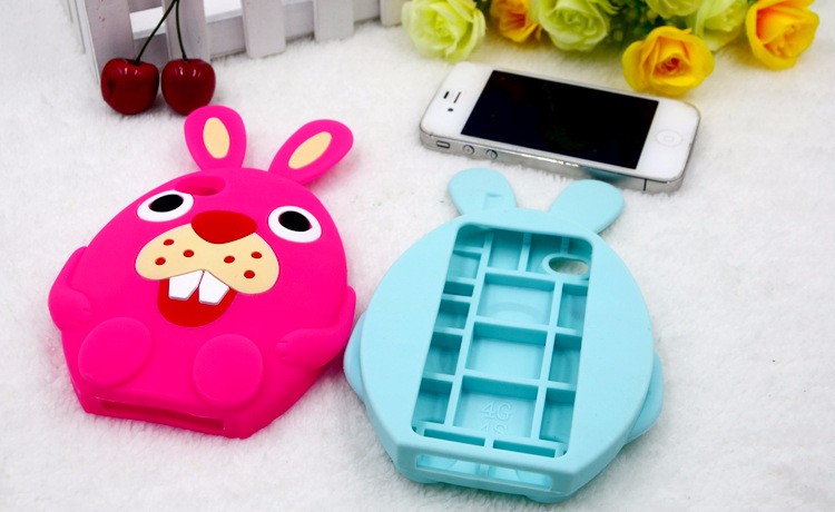 3D carton silicone phone case for iphone 7