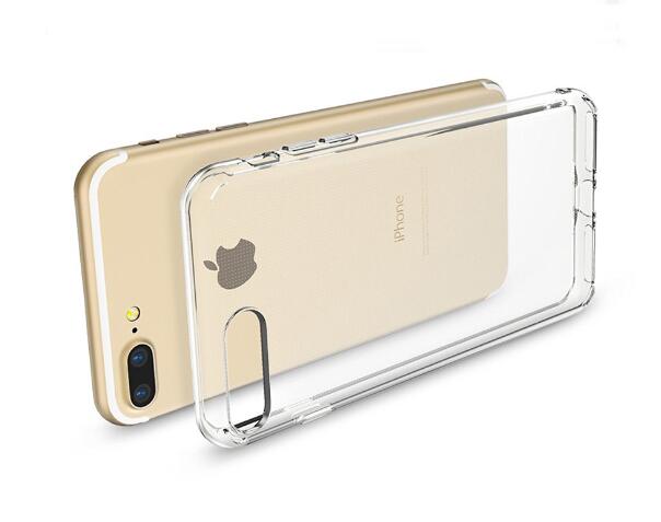 Clear tpu pc back case for iphone 7 plus