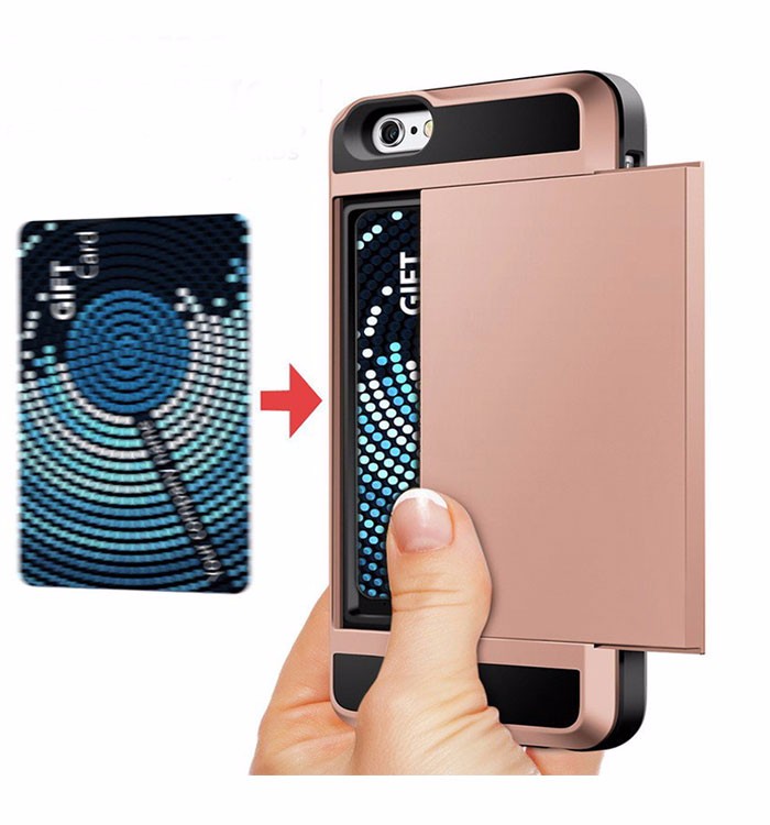 telefon mobil caz cu slot pentru card pentru iphone 6s