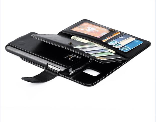 Magnet Wallet Credit Card Holder Flip Cases For Galaxy S5