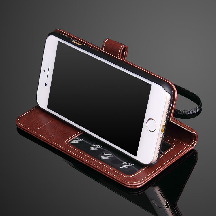 Leder Flip Case für iPhone 7 plus