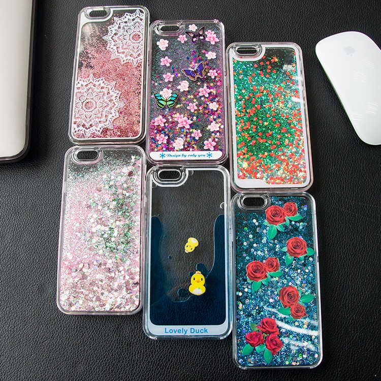 Flüssiges Drift Sand sterne Bling glitzer Case