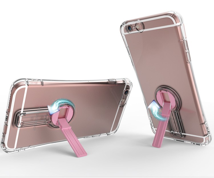  sottile in plastica per iphone 6 più caso con kickstand