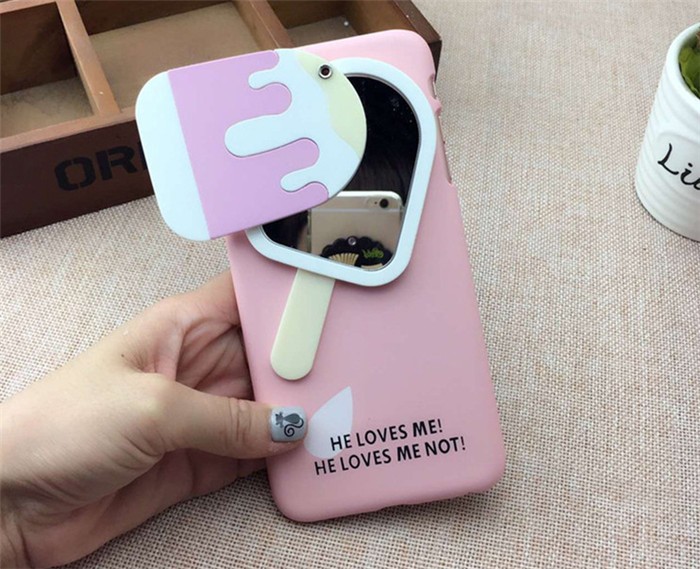 pink color cover cute case for iphone 6 6s plus